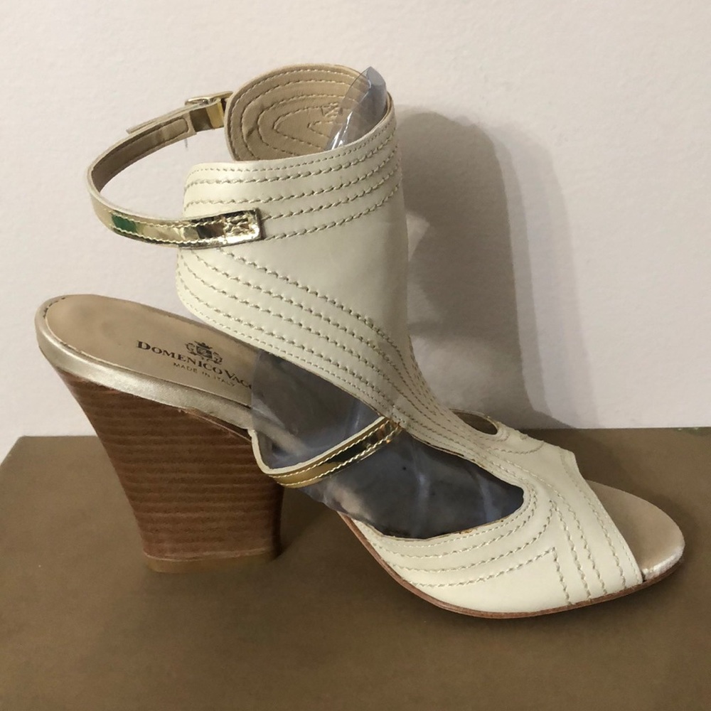 New Domenico Vacca leather shoes size 38